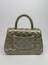 Chanel Small Coco In Gold Crumpled Calfskin With GHW