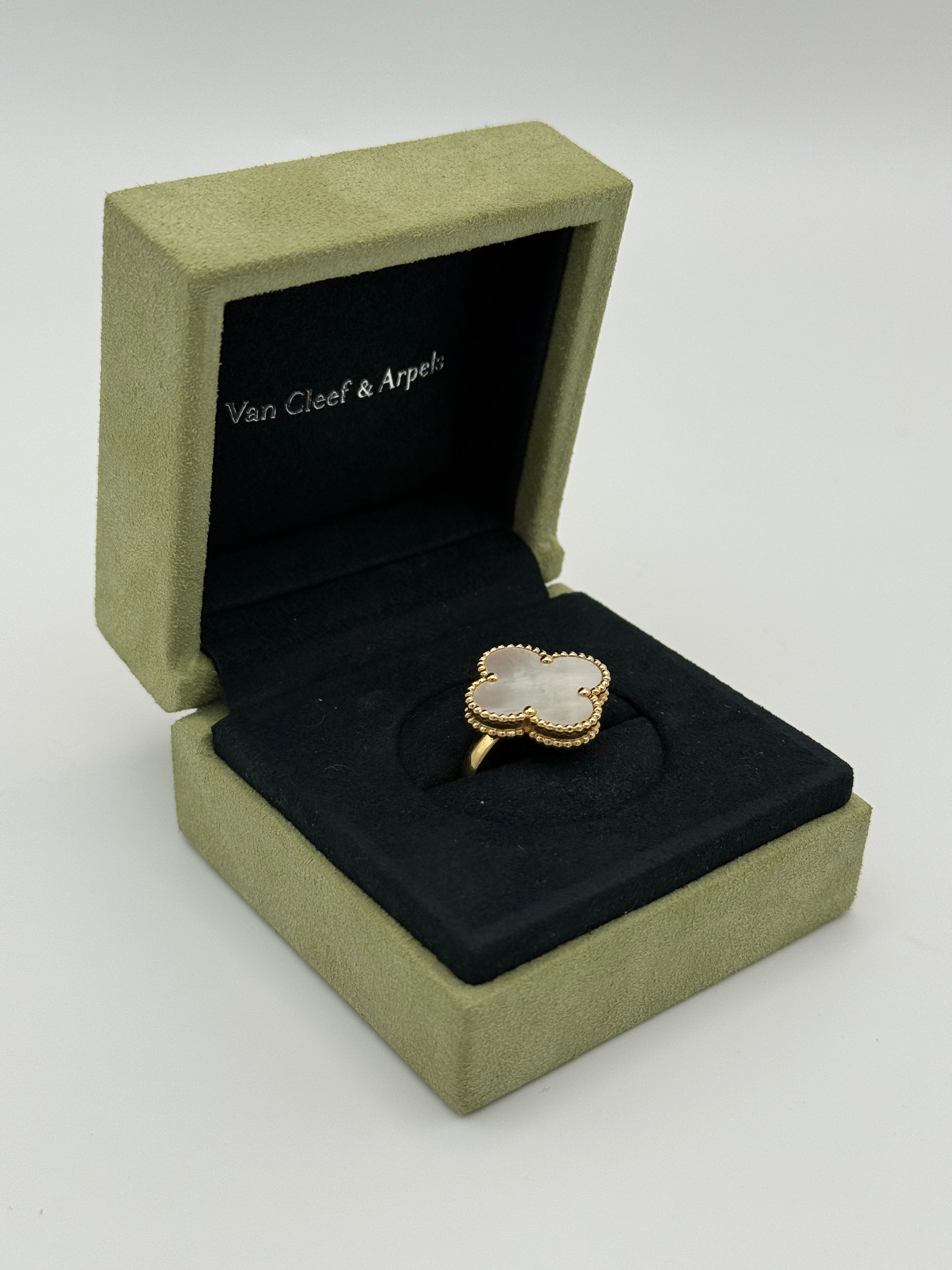 Van Cleef & Arpels Vintage Magic Alhambra Mother Of Pearl Ring