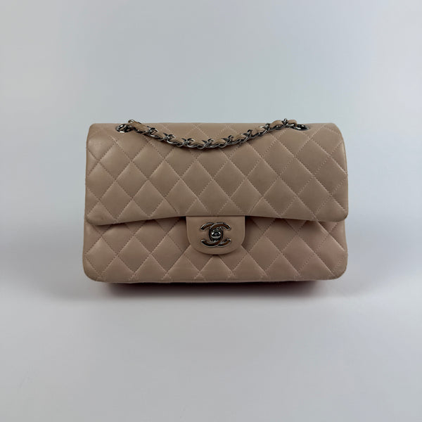 Chanel Medium Light Pink Lambskin Classic Flap SHW