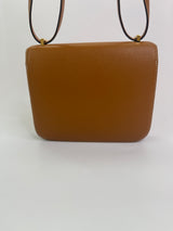 Hermès Constance 18 In Toffee Epsom Leather GHW