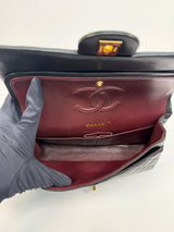 Chanel Medium Classic Double Flap Black Lambskin With GHW