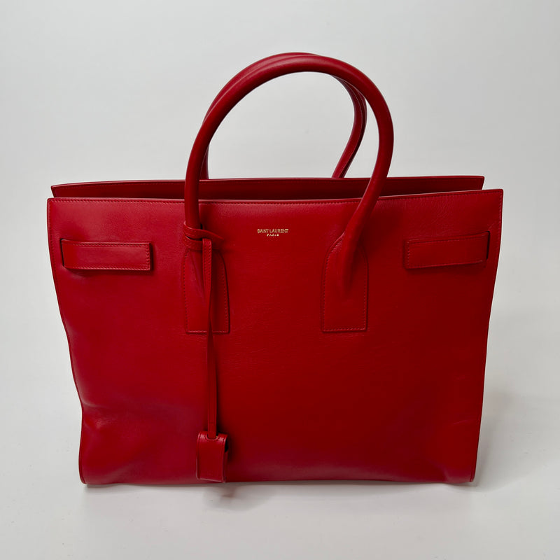 Saint Laurent Sac De Jour In Red Leather