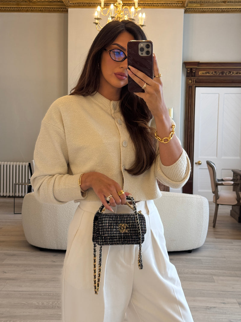 Chanel 19 Wallet On Chain In Tweed Fabric