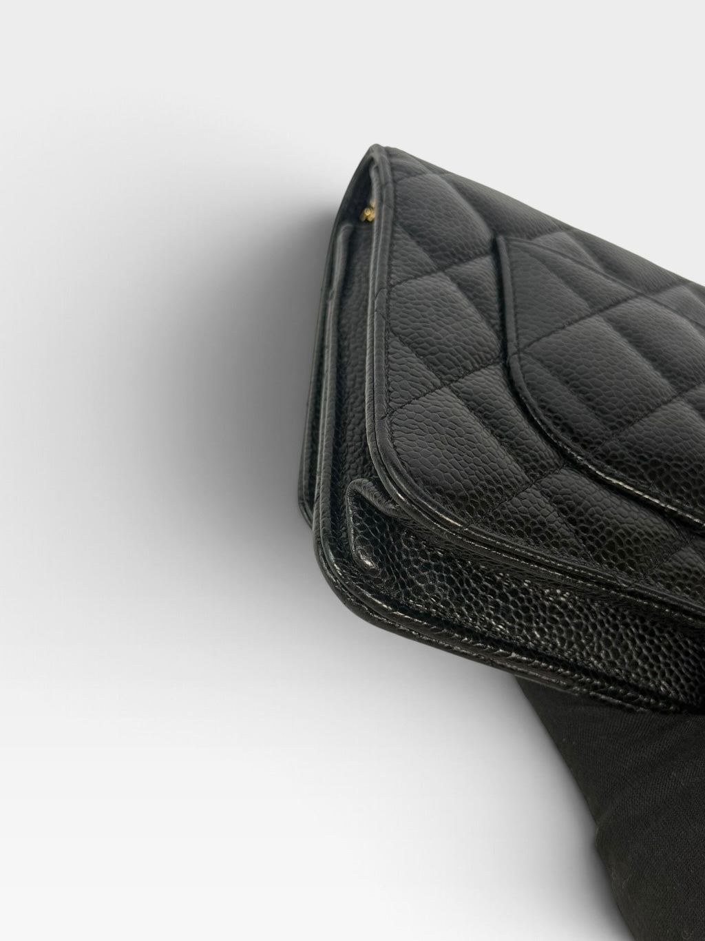 Chanel Wallet On Chain In Black Caviar Leather With Gold Hardware. Authentic and preloved in excellent condition. 100% guarantee
