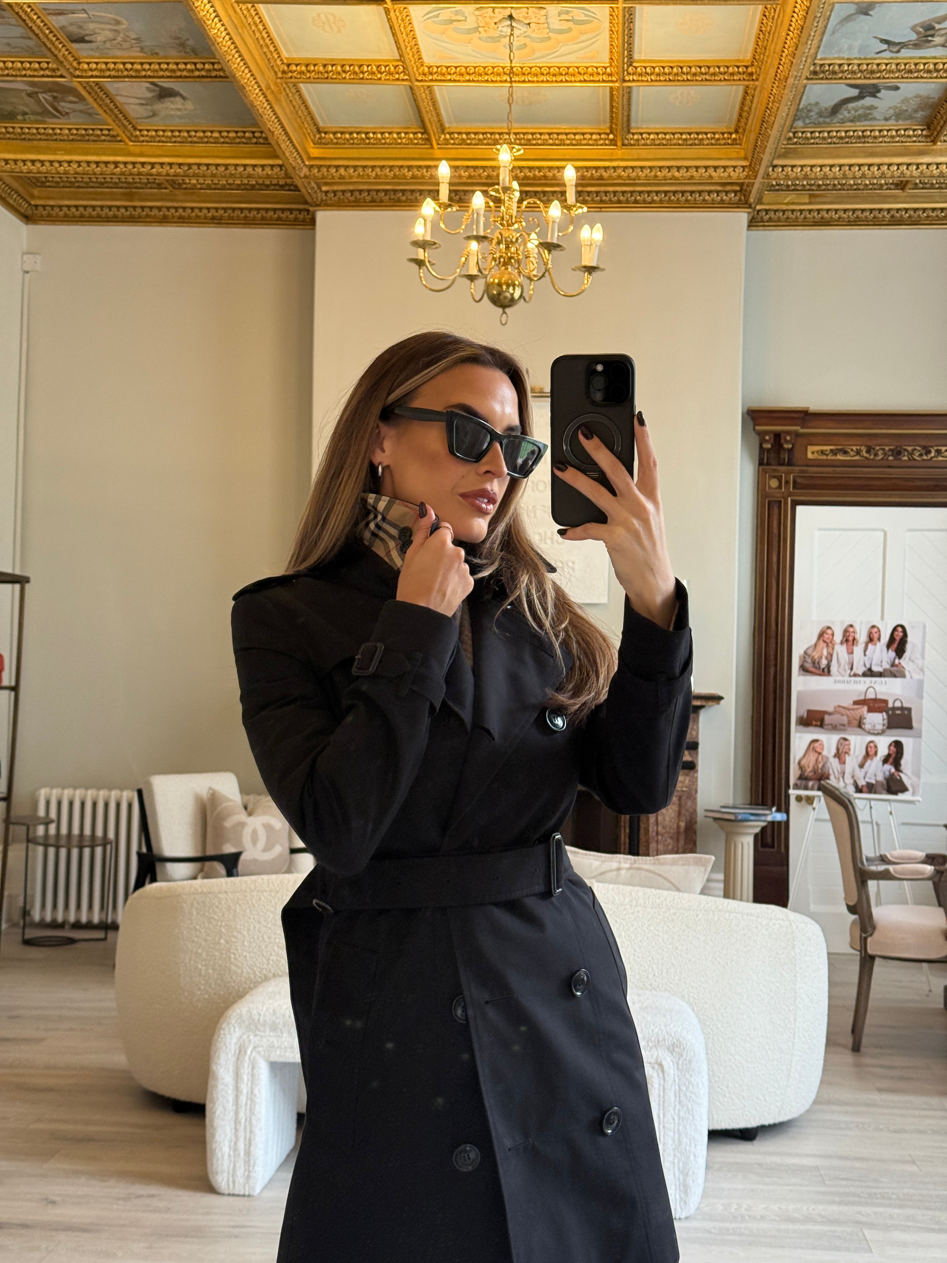 Burberry Chelsea Trench Coat (Size UK6)