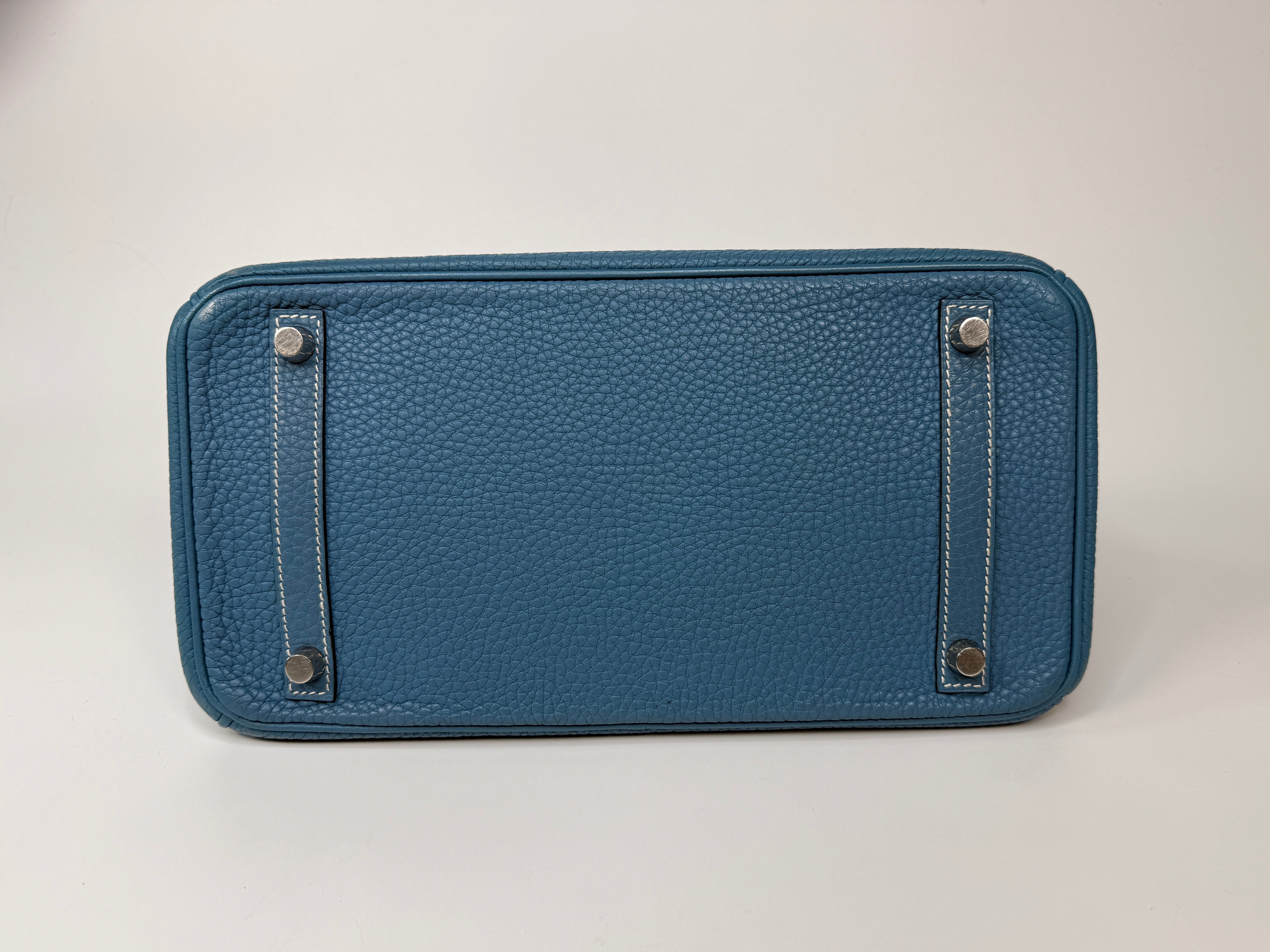 Hermès Birkin 30 In Blue Jean Togo Leather With Palladium Hardware