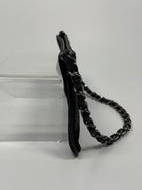 Chanel Satin Crystal Camellia Evening Bag