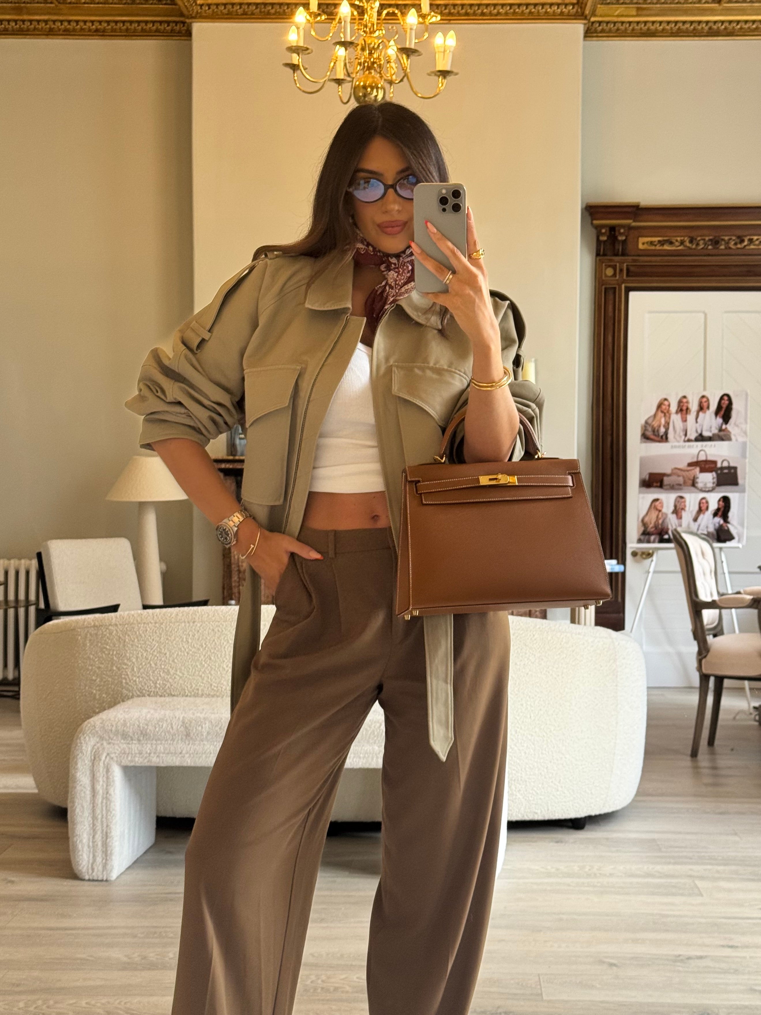 Authentic Pre Loved Hermès Kelly 32 Gold Sellier Epsom Leather With Gold Hardware Excellent Condition