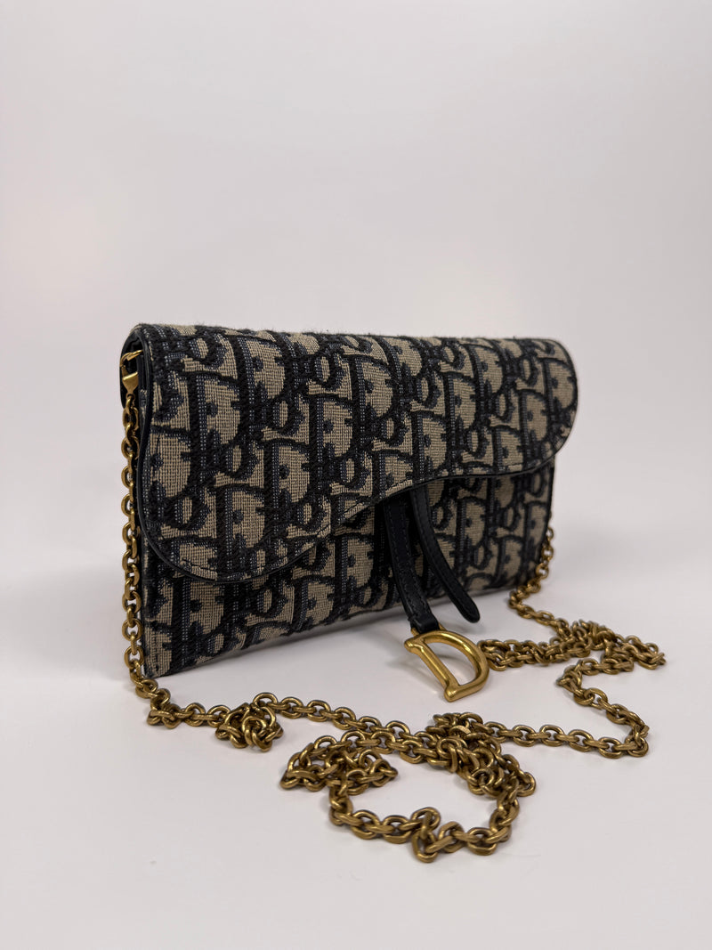 Christian Dior Medium Oblique Saddle Pouch