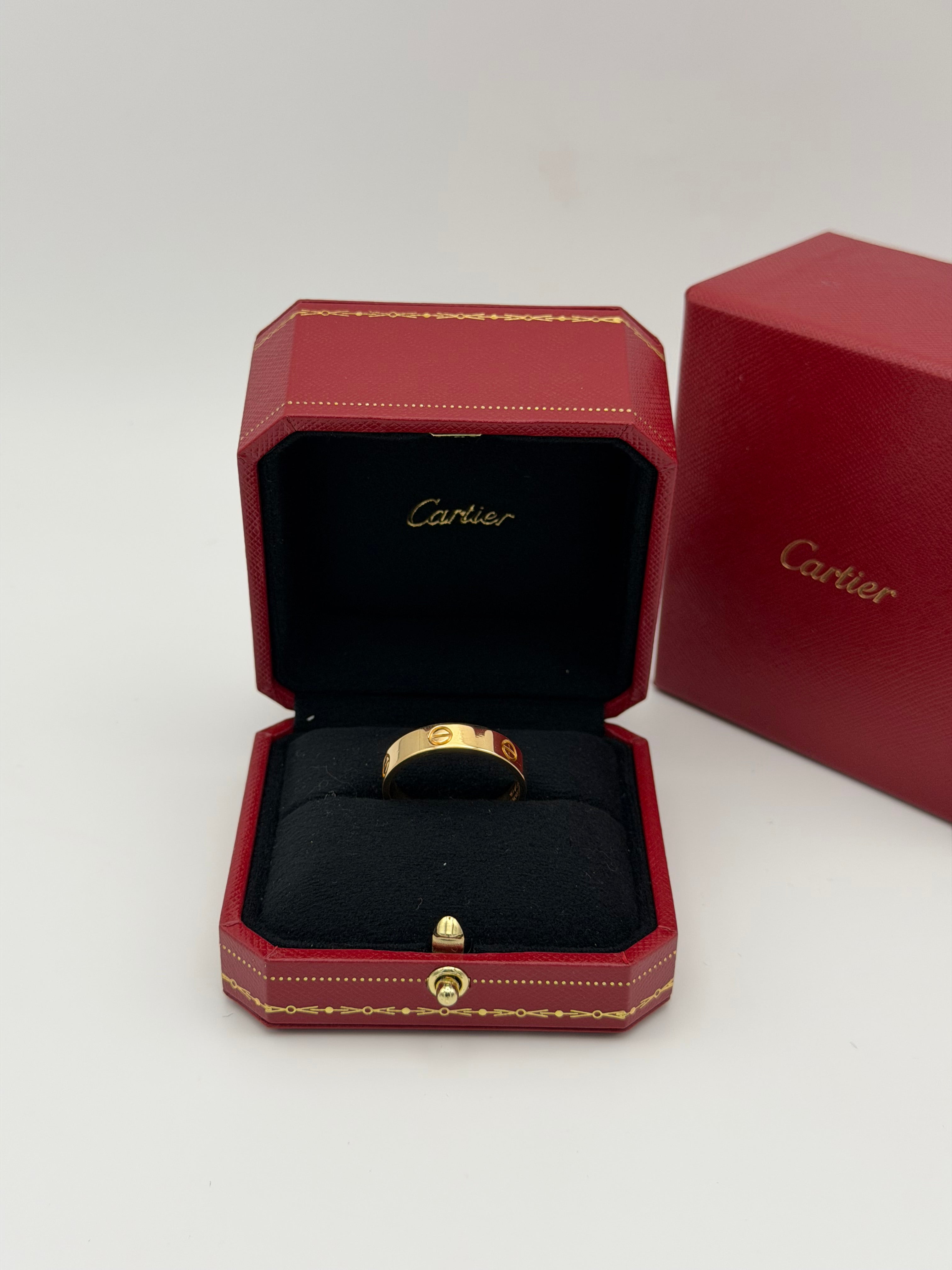 Cartier Love Ring Classic Model In 18kt Yellow Gold