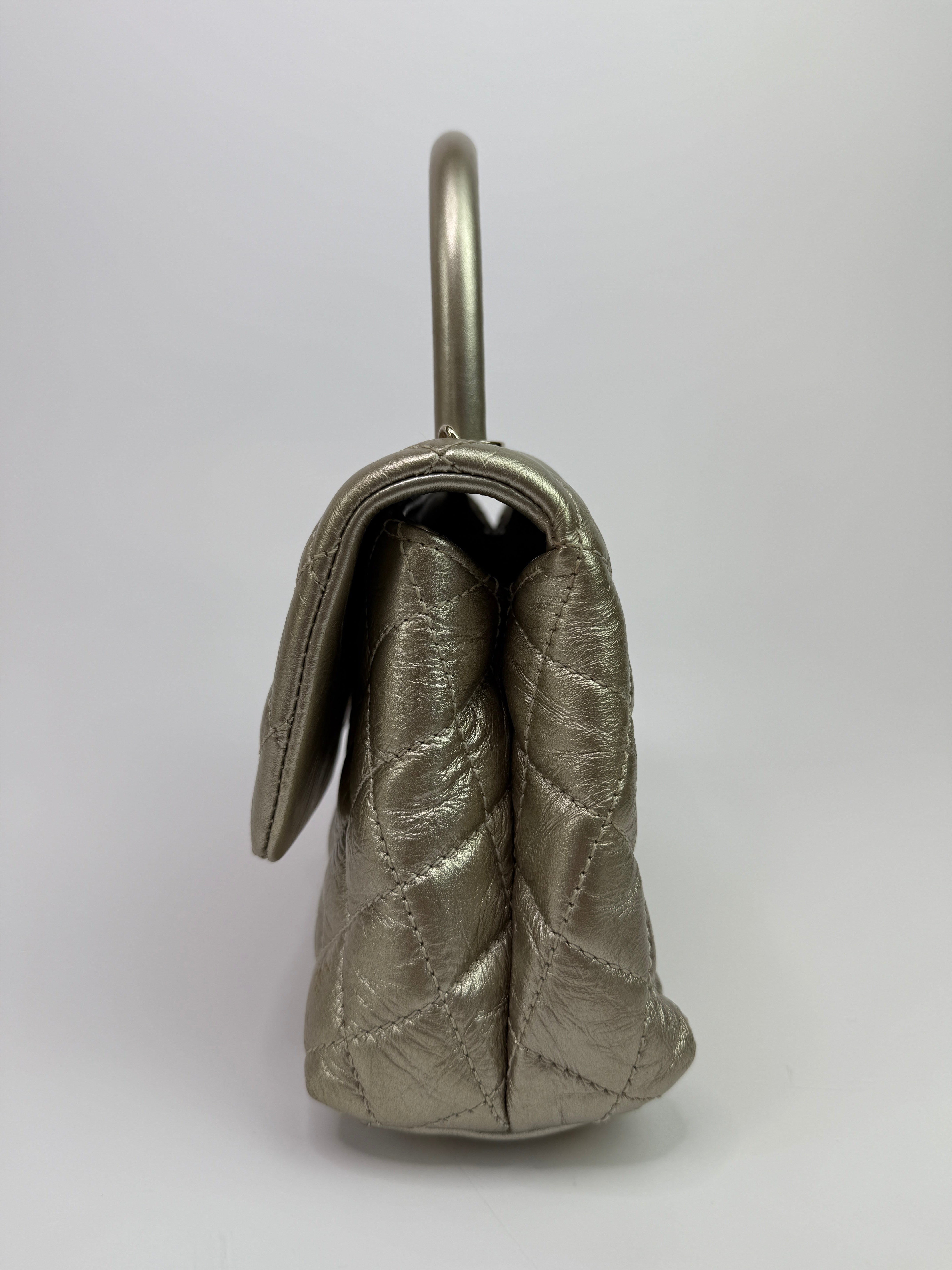 Chanel Small Coco In Gold Crumpled Calfskin With Gold Hardware
Pre Loved & Authentic 