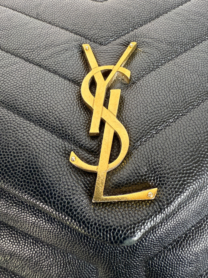 Saint Laurent Medium Grain De Poudre Loulou Shoulder Bag