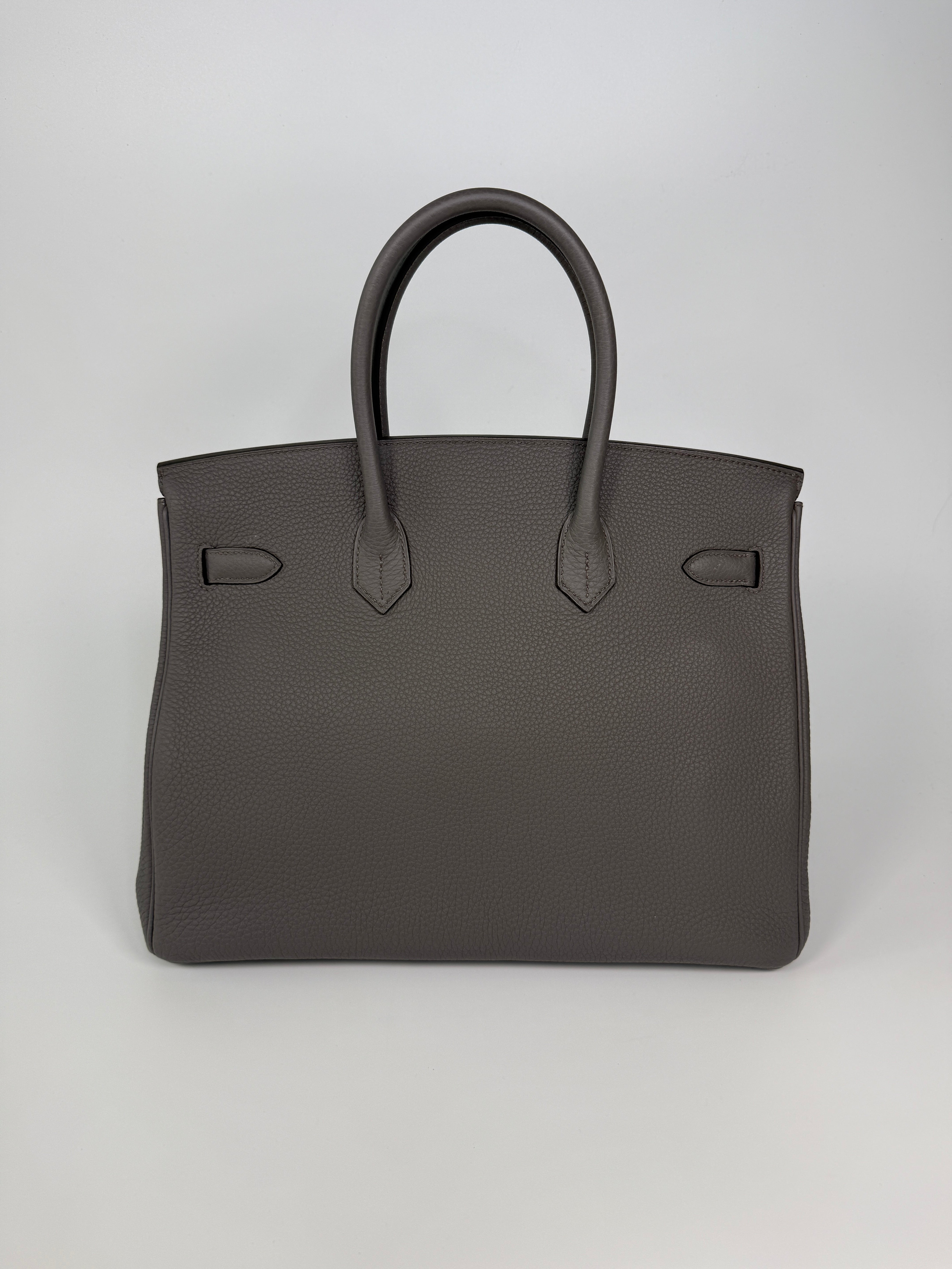 Hermès Birkin 35 In Gris Etain Togo Leather With Palladium Hardware