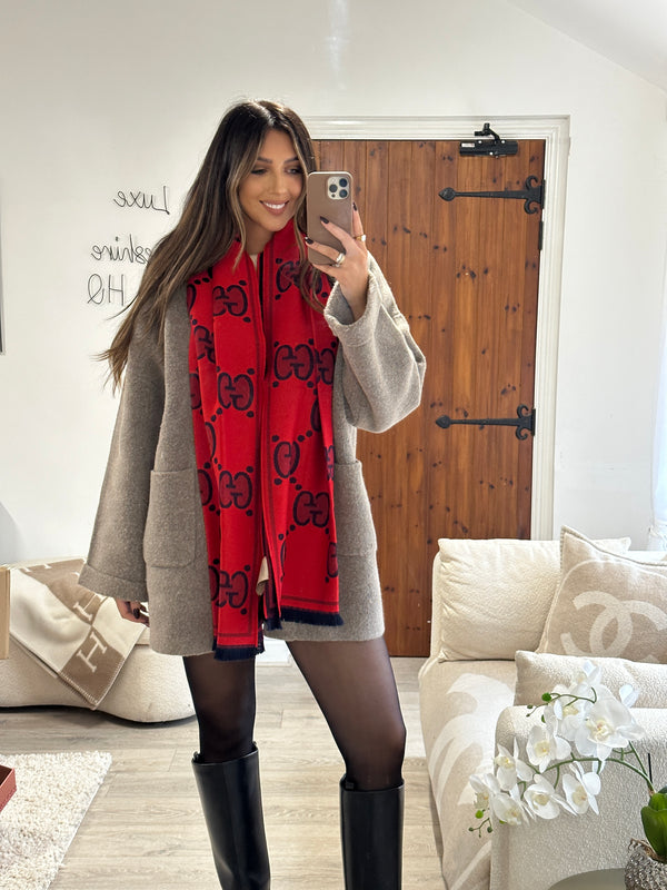 Gucci GG Wool Jacquard Scarf