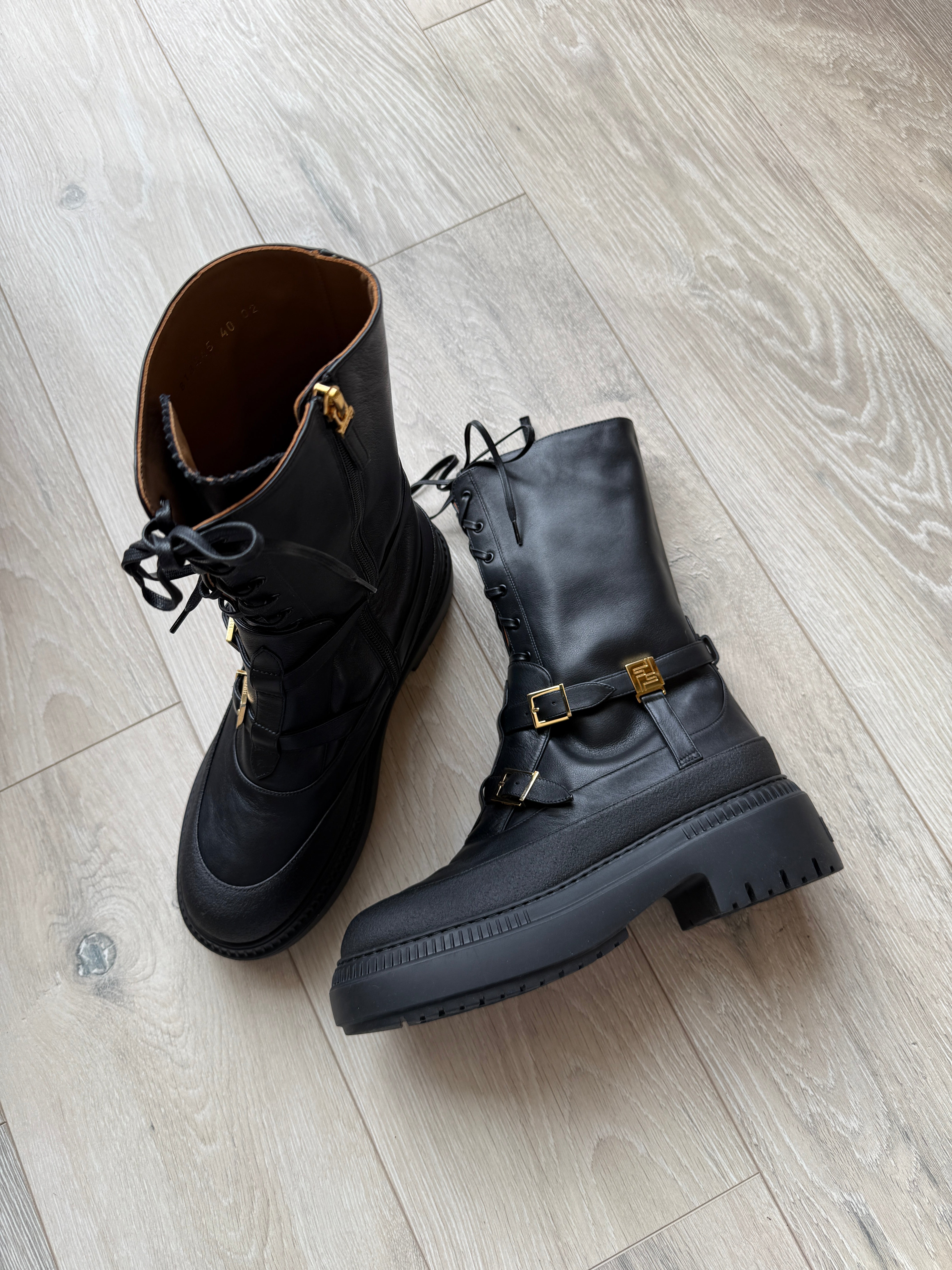 Fendi Biker Boots  (Size 40/ UK7)