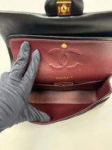 Chanel Medium Classic Double Flap Black Lambskin With GHW