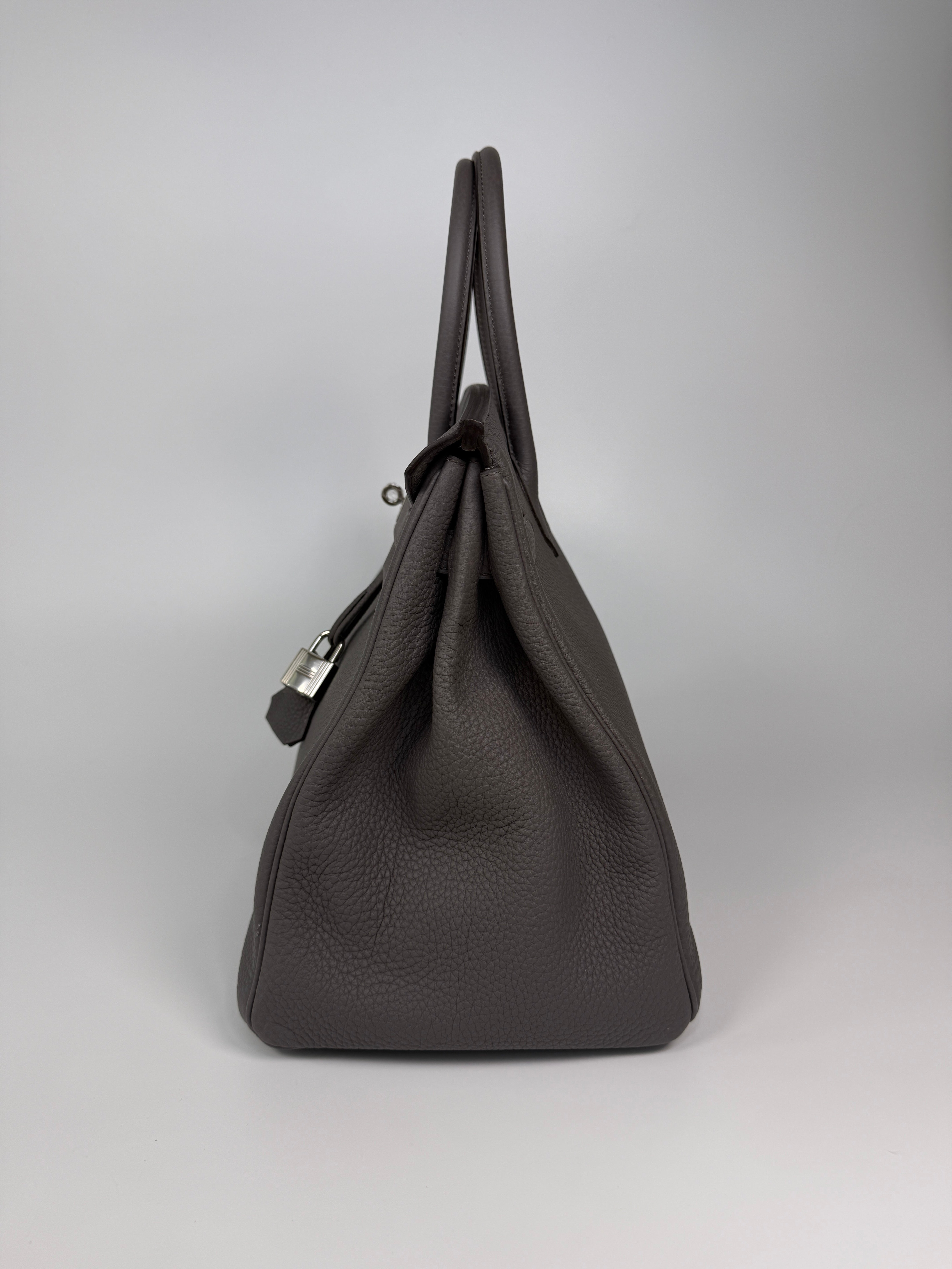 Hermès Birkin 35 In Gris Etain Togo Leather With Palladium Hardware