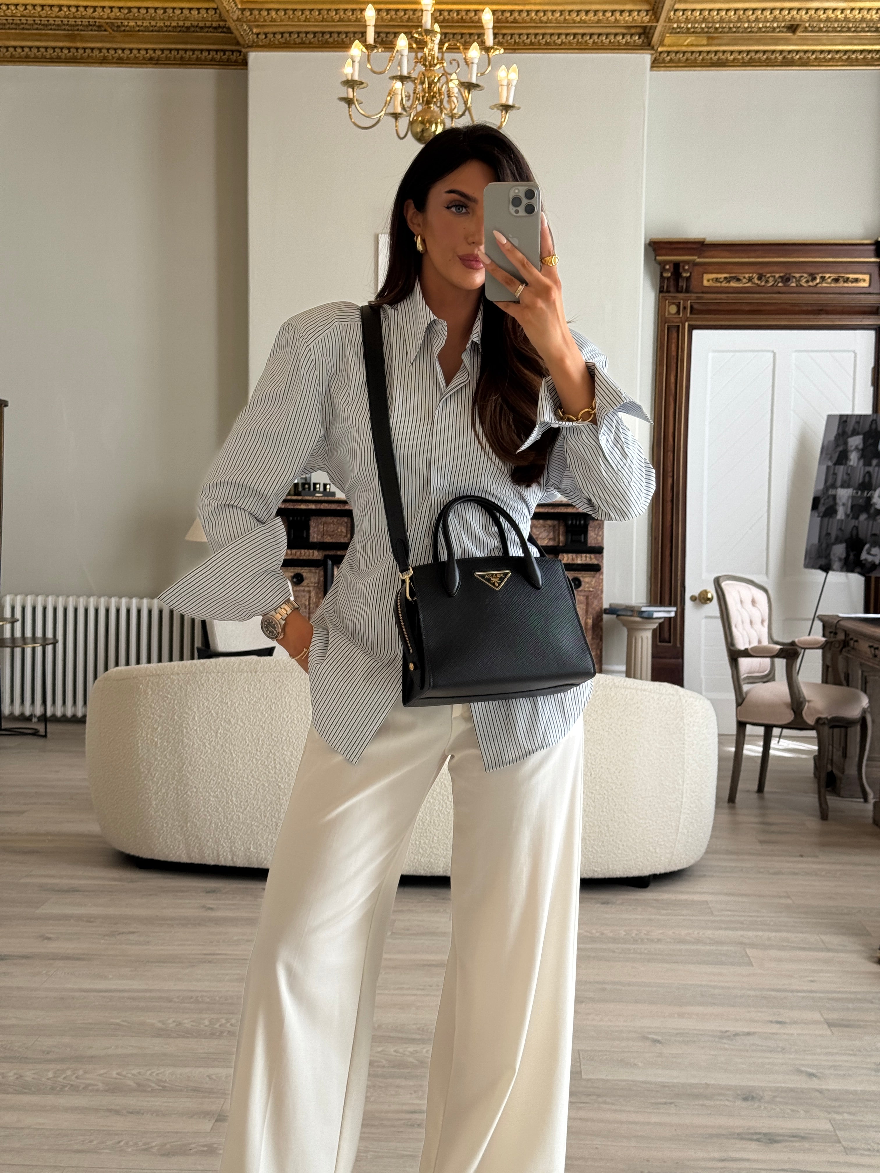 Prada Tote In Black Saffiano Leather