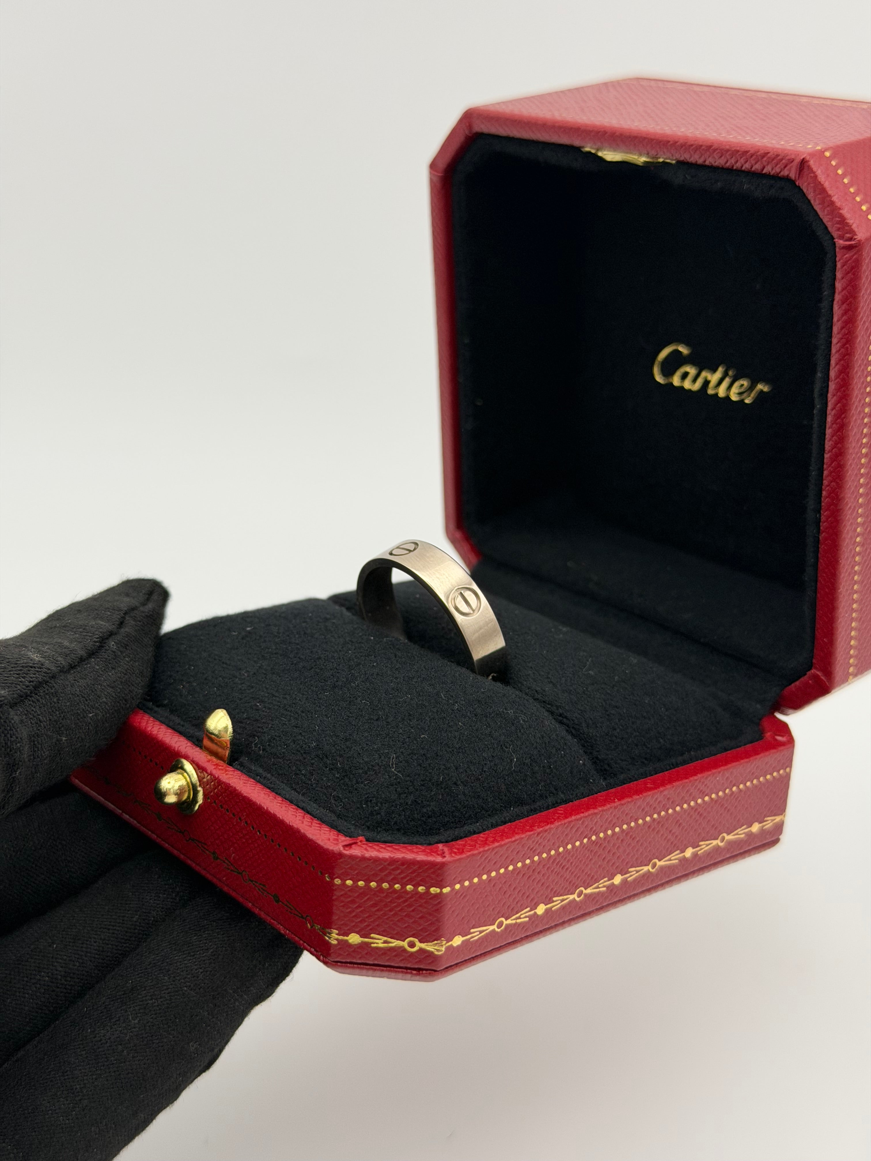 Cartier Love Ring Classic Model In 18kt White Gold