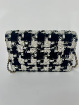 Chanel Wallet On Chain In Houndstooth