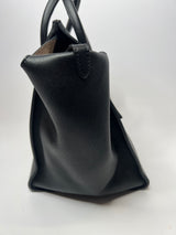 Celine Large Tie Bag In Black Leather