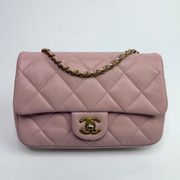 Chanel Mini Heart Charms Flap Antique Gold Hardware