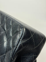 Chanel Jumbo Gunmetal Metallic Calfskin Leather With RHW