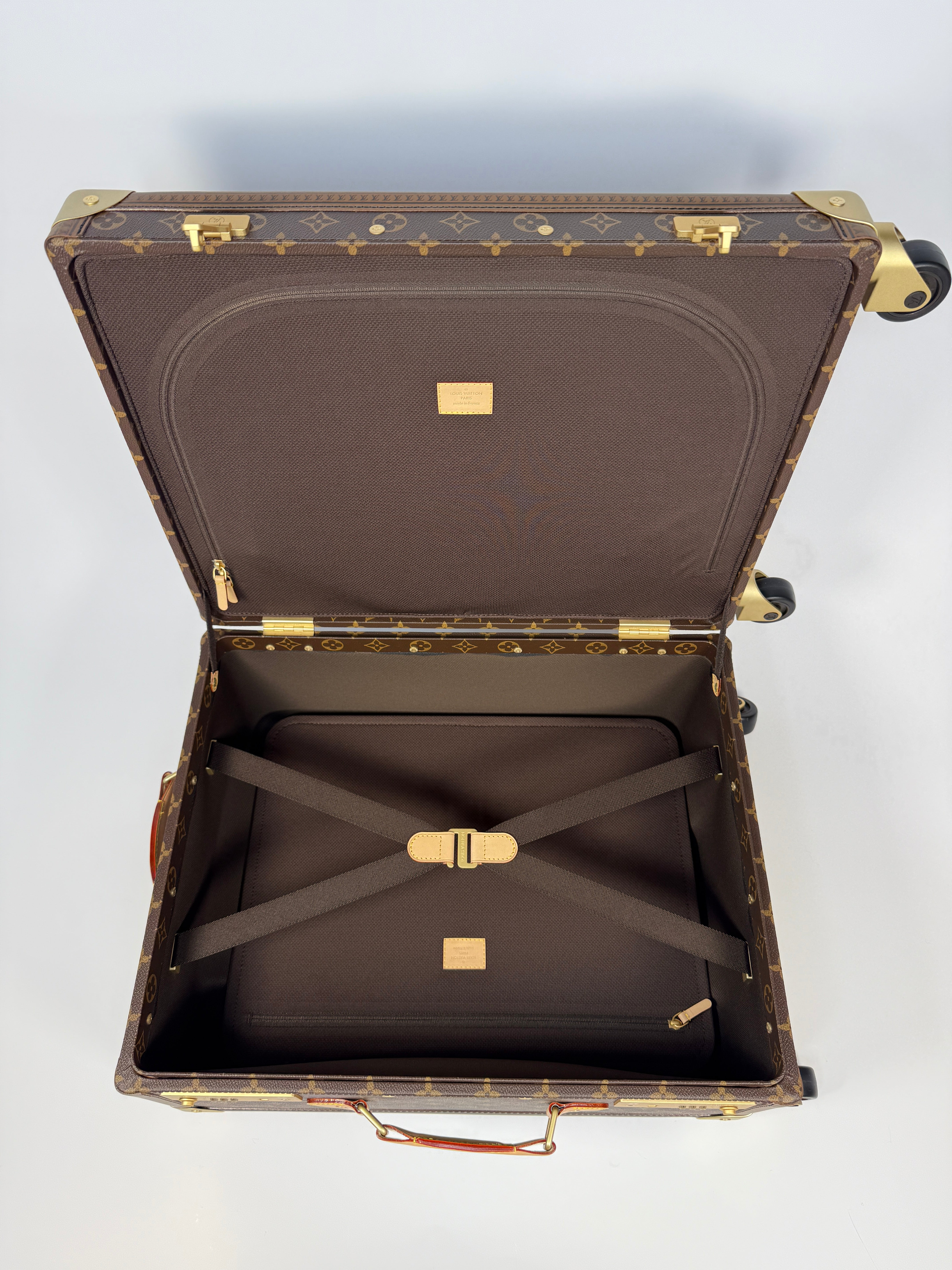 Louis Vuitton Monogram Trunk Roller authentic and preloved in new and unused condition