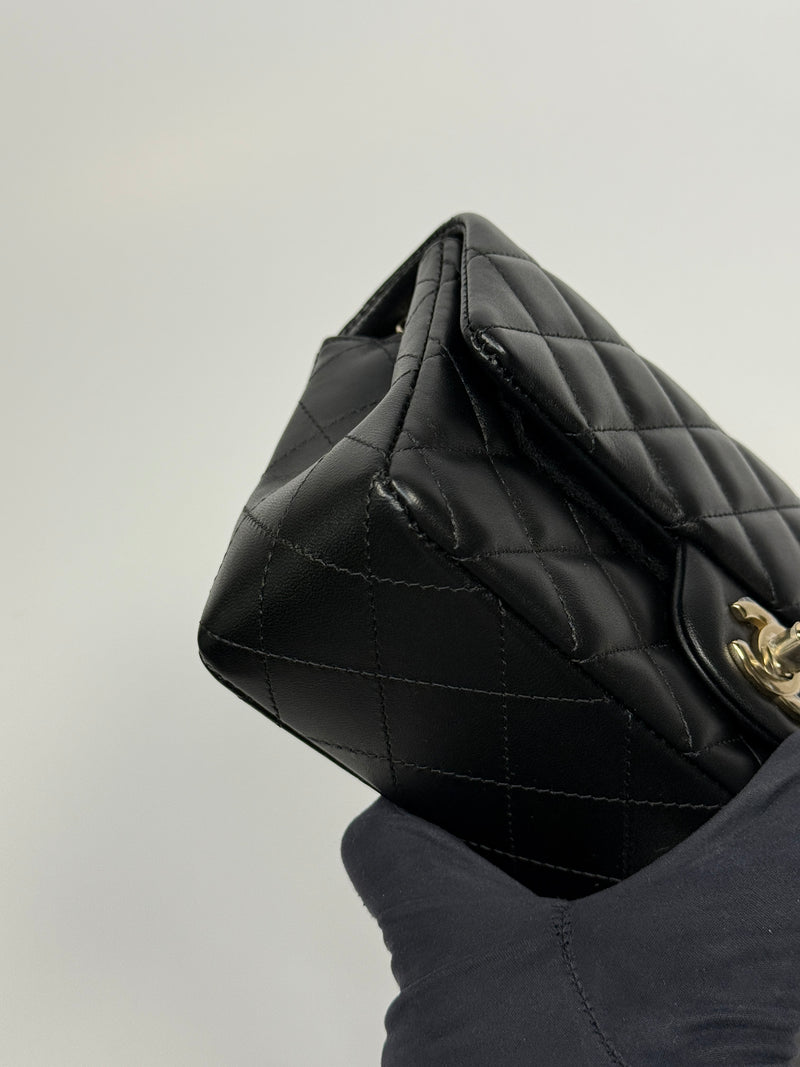 Chanel Mini Rectangle In Black Lambskin With PGHW