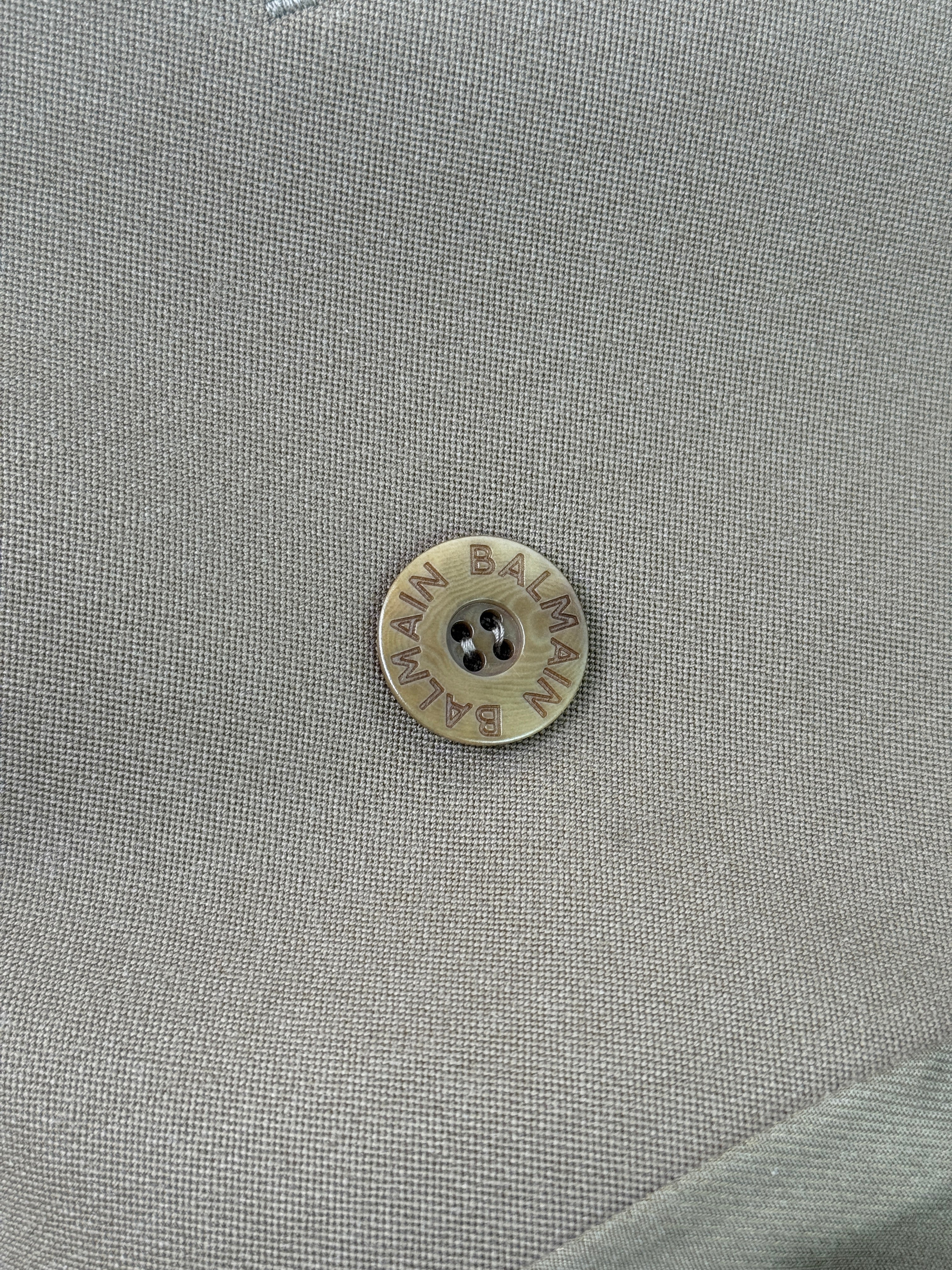 Balmain Khaki Blazer (Size FR46/UK18)