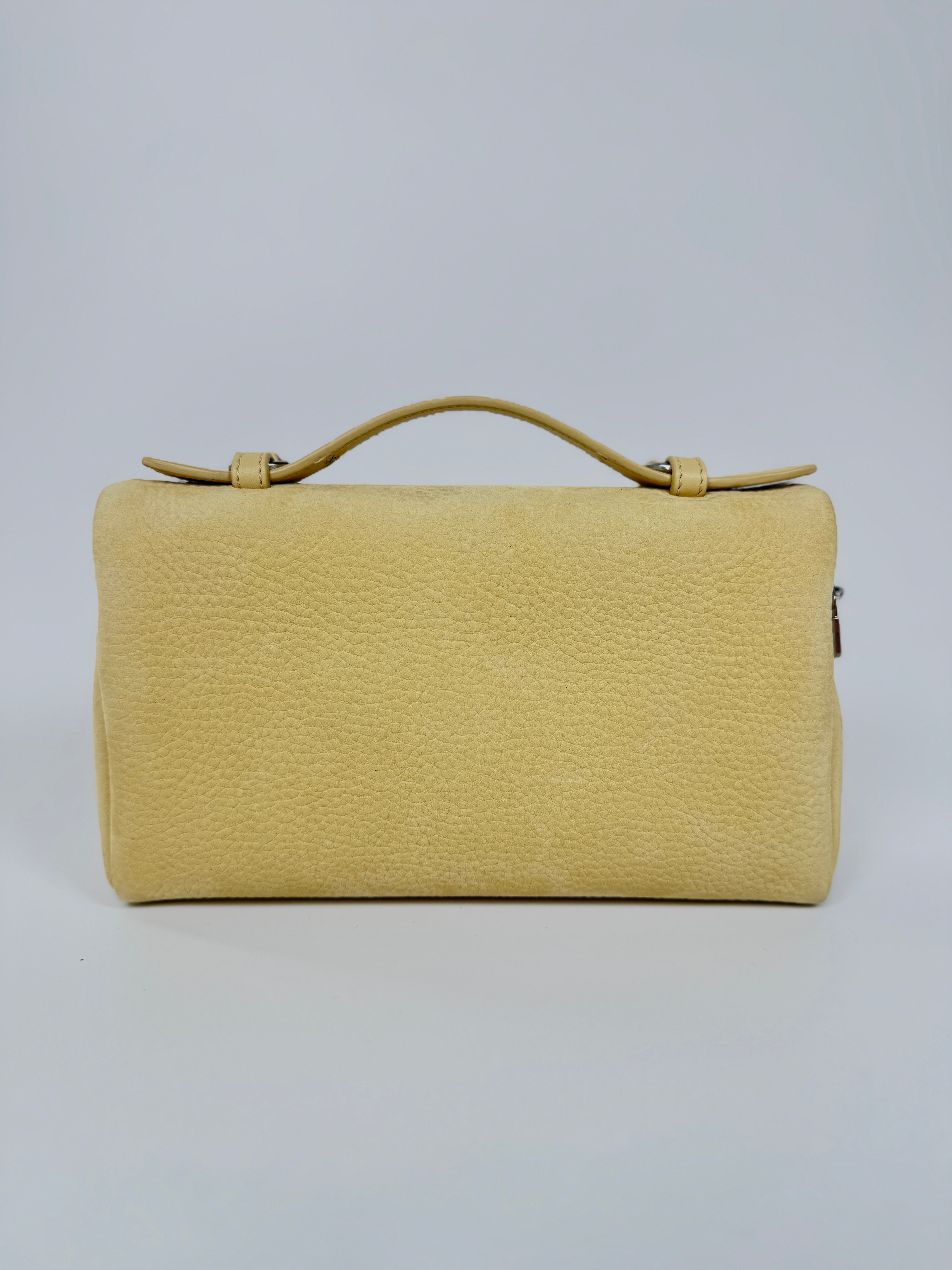 Loro Piana Extra Pocket L19 Bag In Chantilly Cream With silver hardware, Authentic and preloved. Very good condition. 100% Authenticity guarantee 
