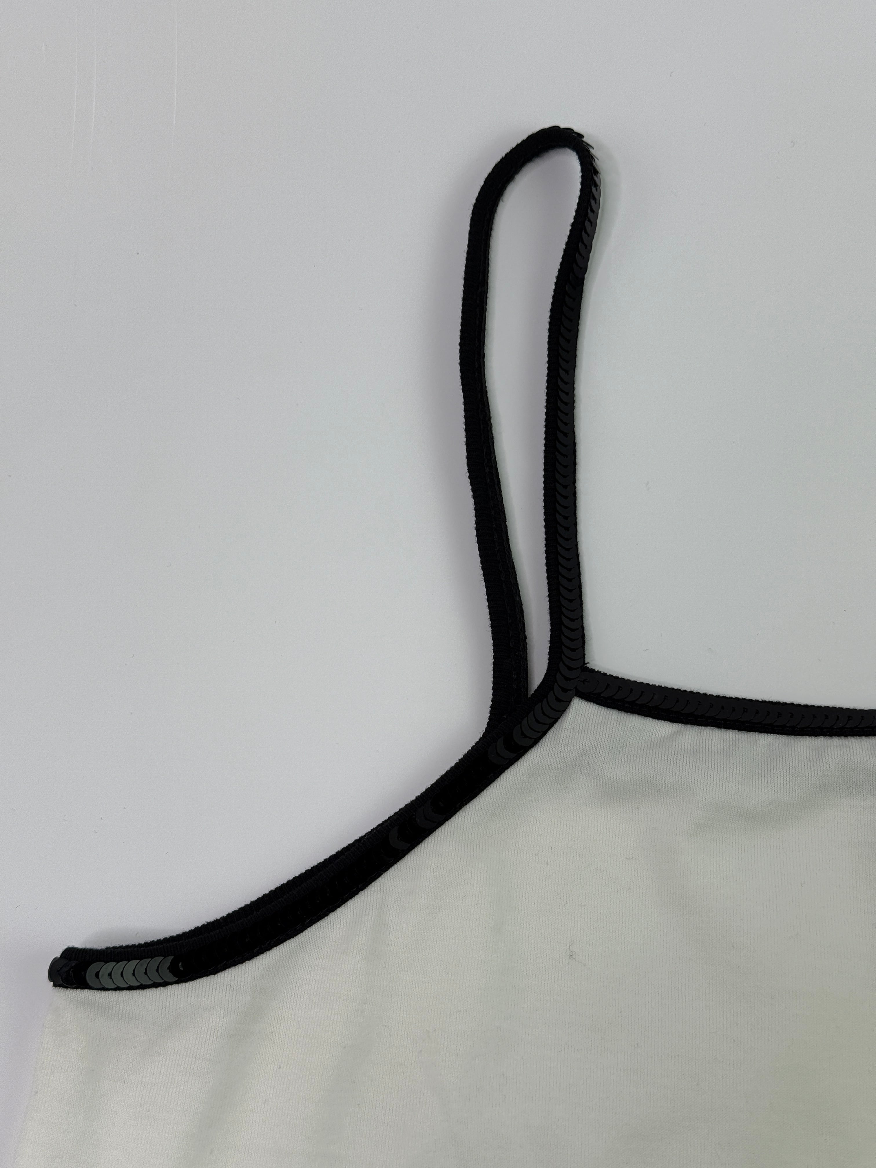 Celine Embroidered Triomphe Tank Top (Size S/UK 8)