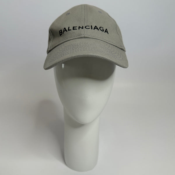 Balenciaga Grey Logo Cap (Size L / 58)