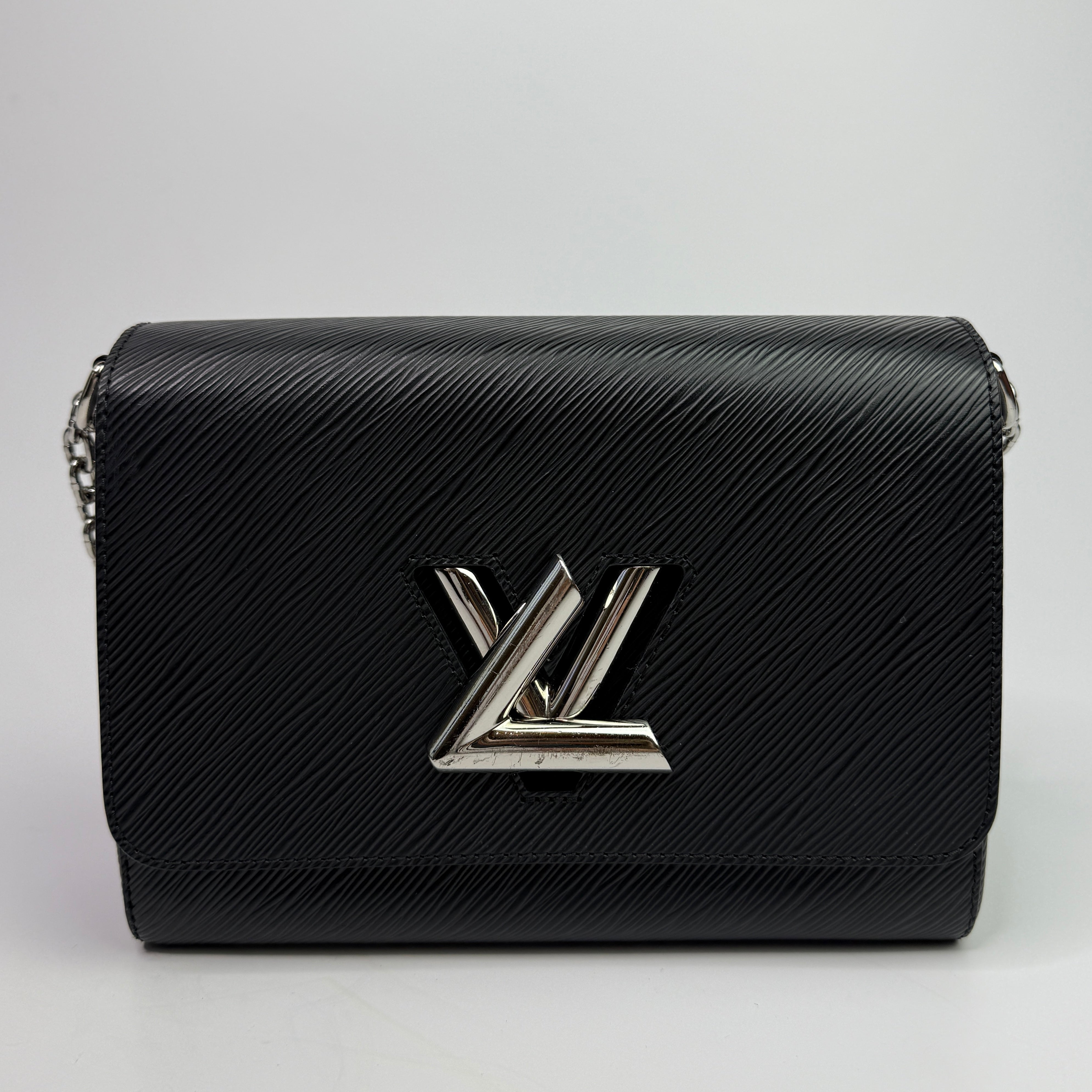 Louis Vuitton Black Epi Leather Twist MM Shoulder Bag