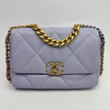 Chanel 19 Small In Lilac Lambskin Leather