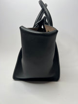 Celine Large Tie Bag In Black Leather