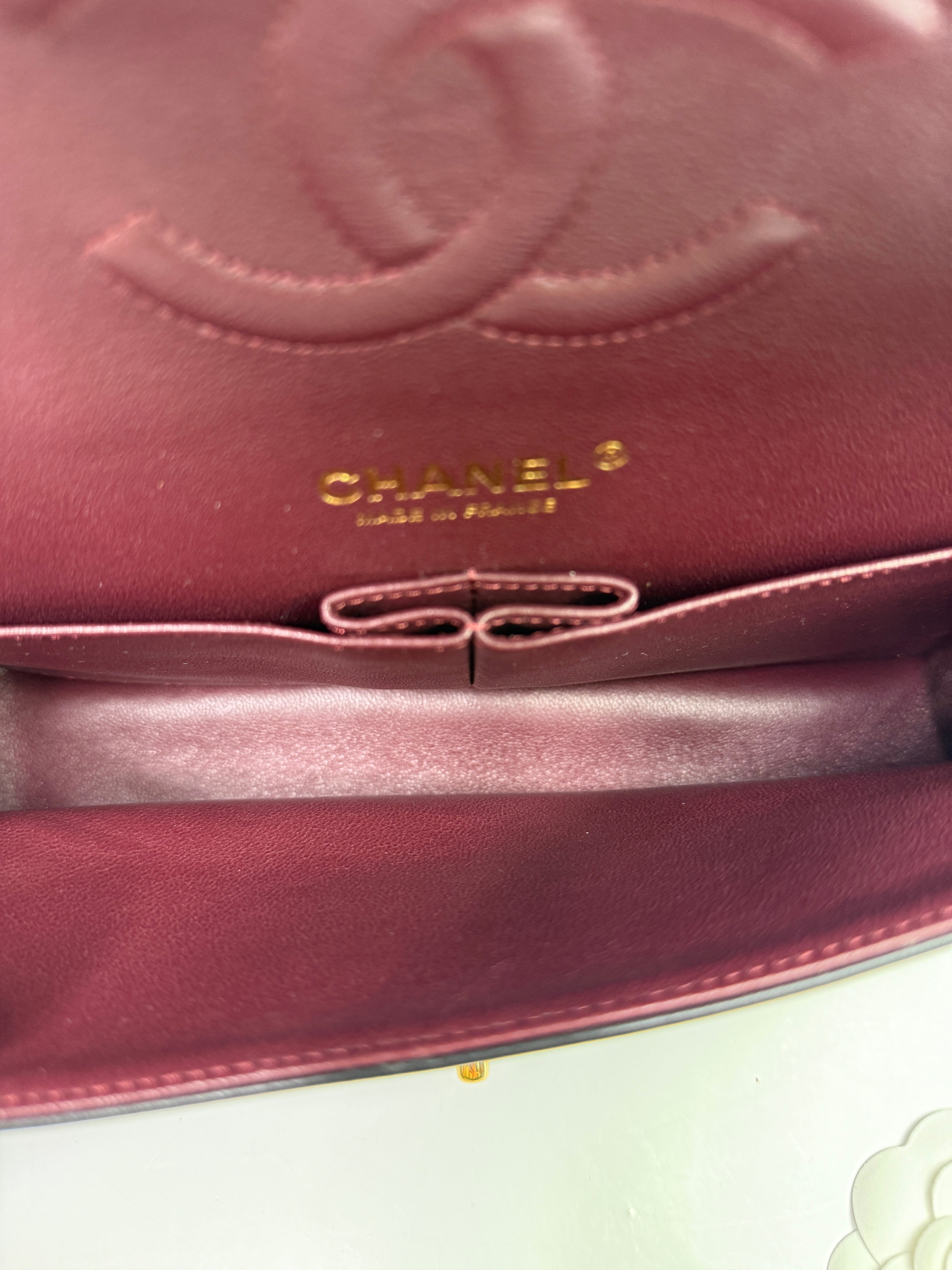 Chanel Medium Classic Double Flap Black Lambskin With GHW