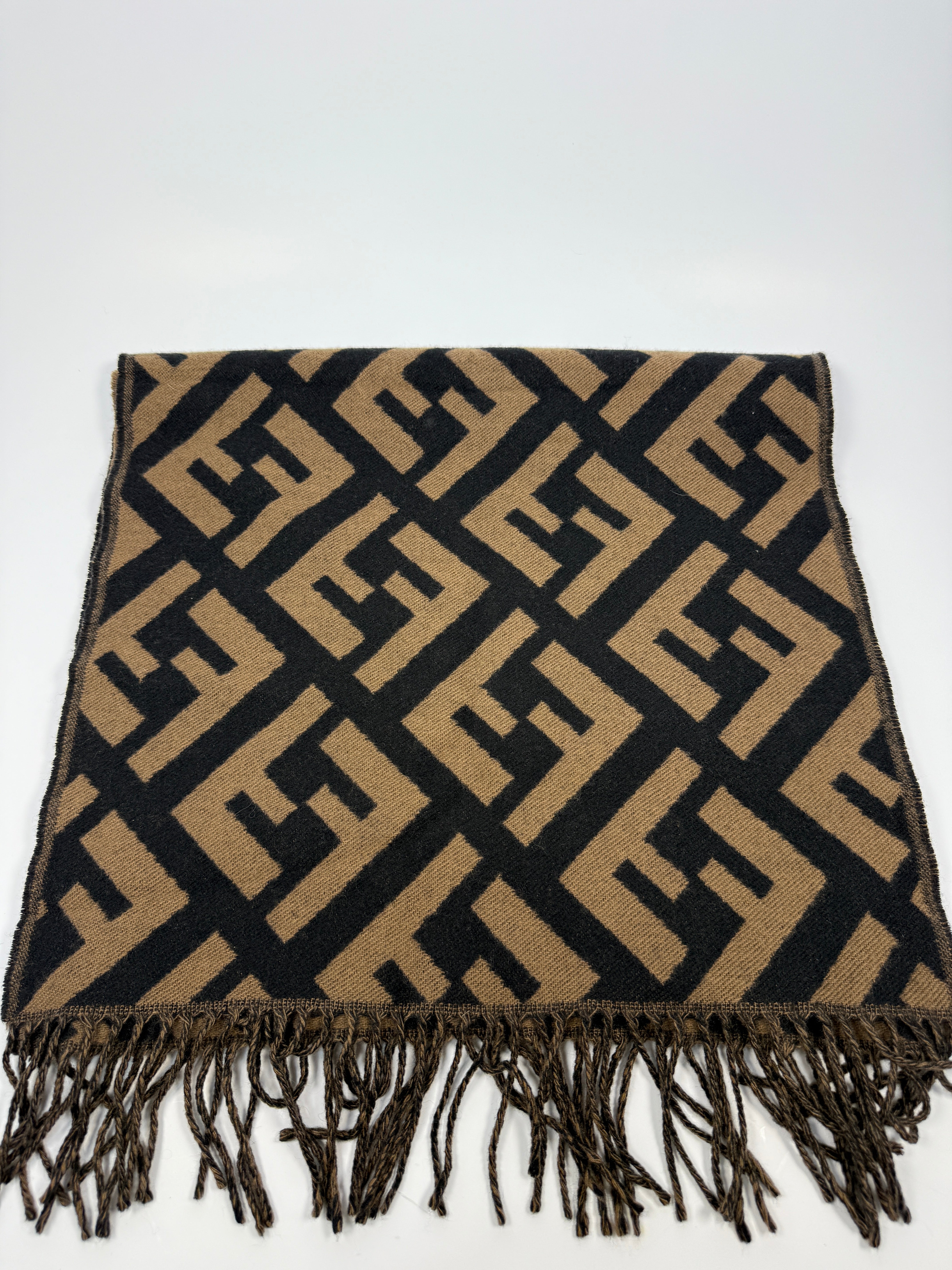 Fendi FF Brown/Black Scarf