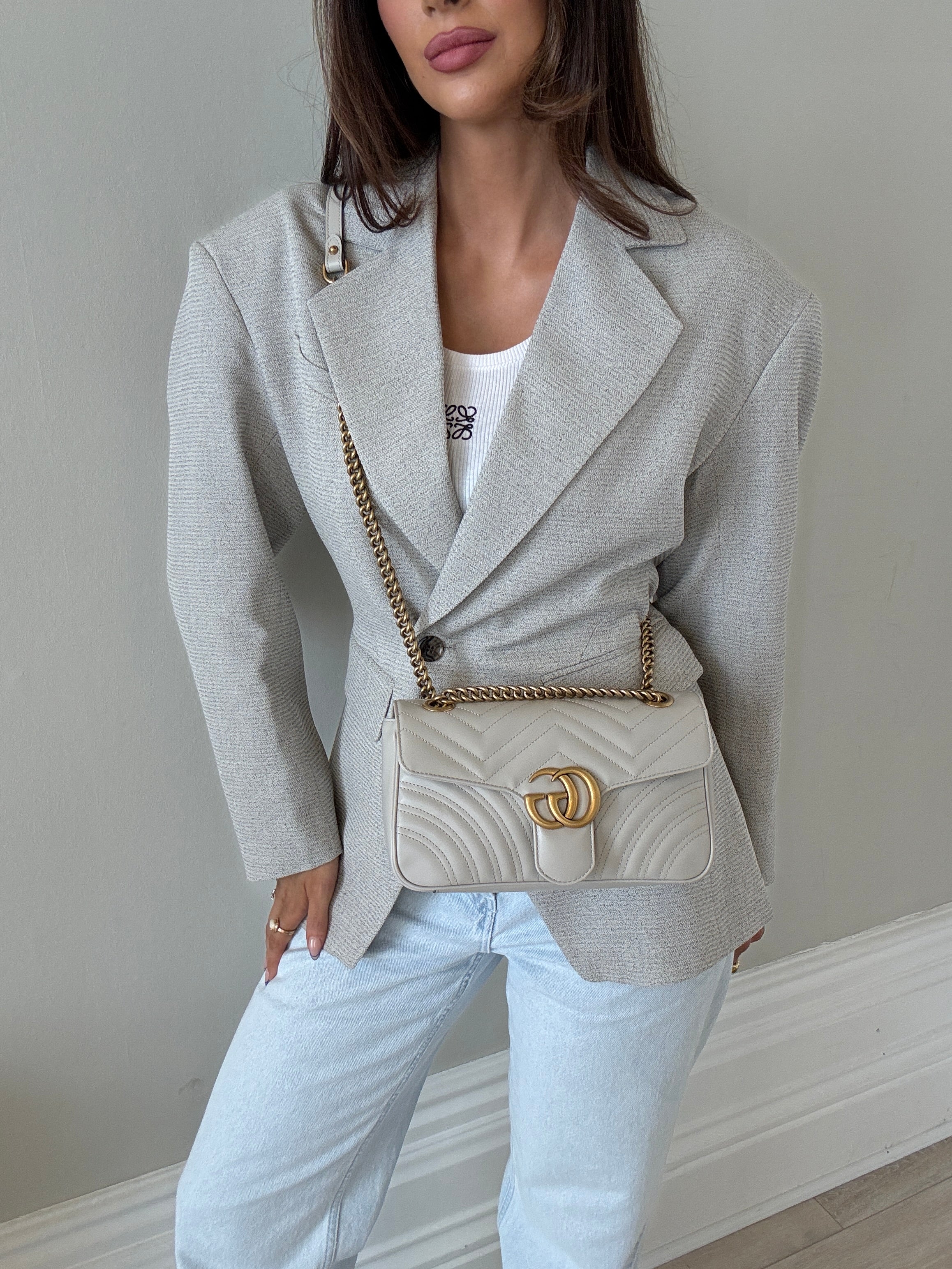 Gucci GG Medium Marmont Matelasse Shoulder Bag