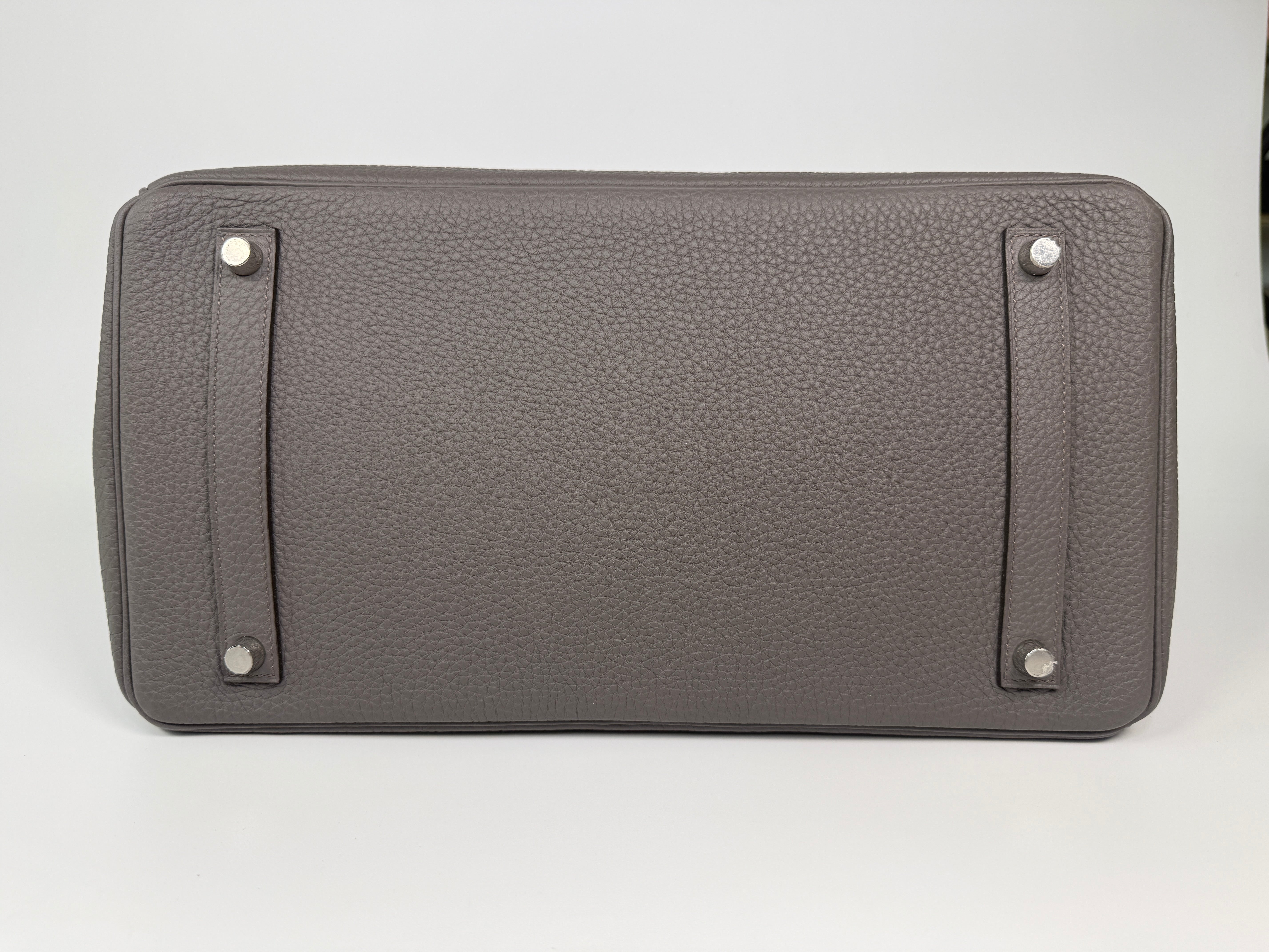 Hermès Birkin 35 In Gris Etain Togo Leather With Palladium Hardware