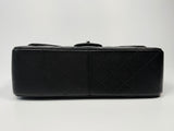 Chanel Black Caviar Leather Jumbo Classic Double Flap SHW