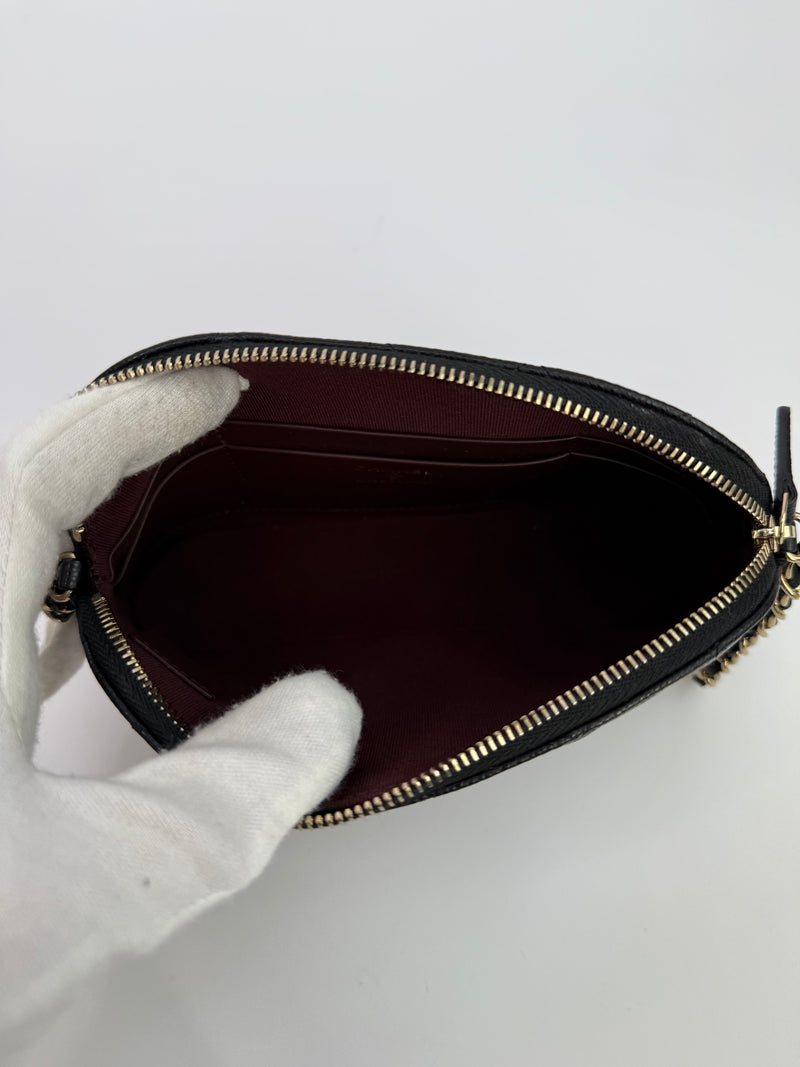 Chanel Mini Clutch Chain Crossbody Bag Black Caviar With PGHW