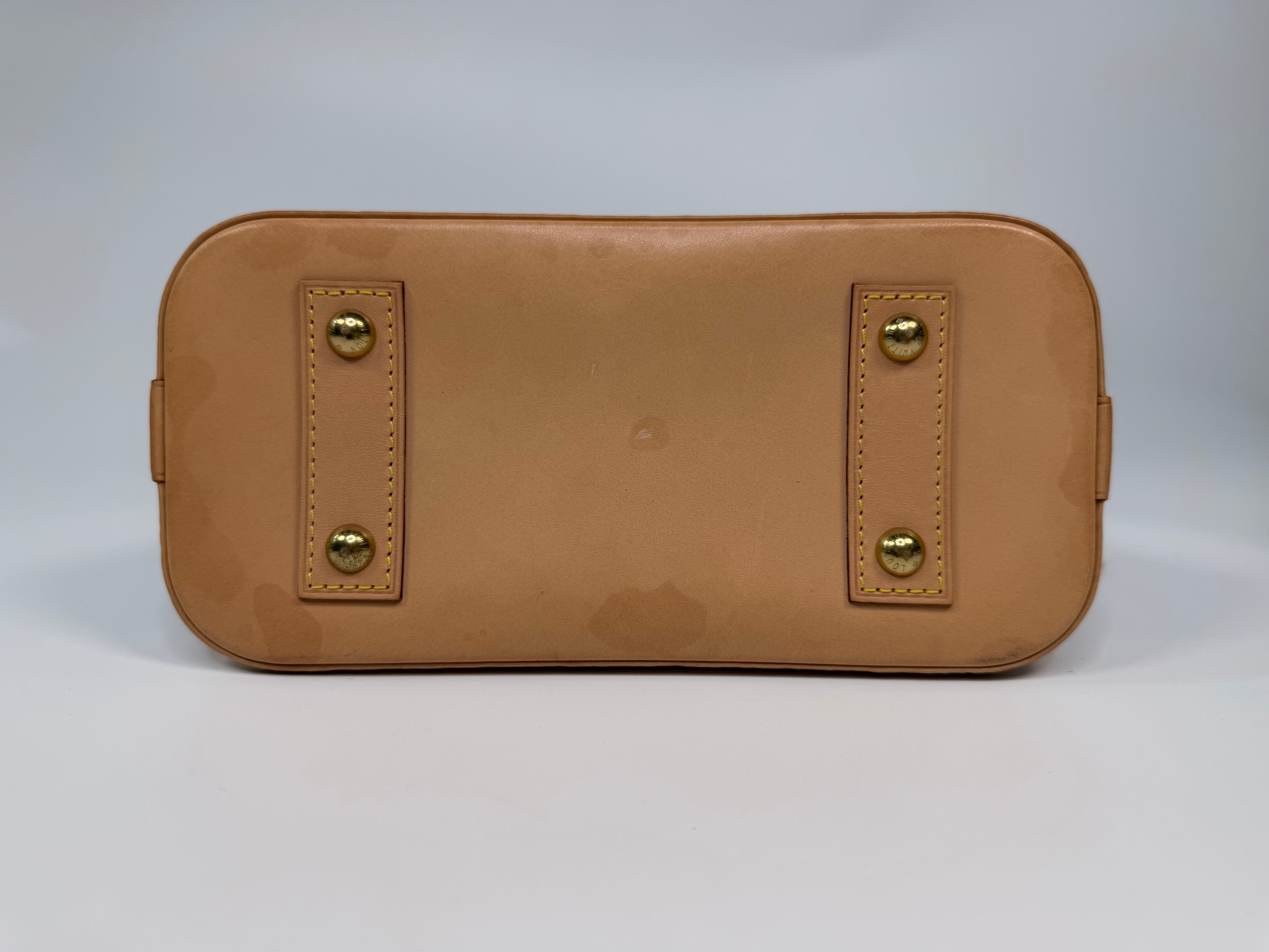 Louis Vuitton Alma BB In Brown Monogram Canvas With Gold Hardware. Authentic and preloved in very good condition