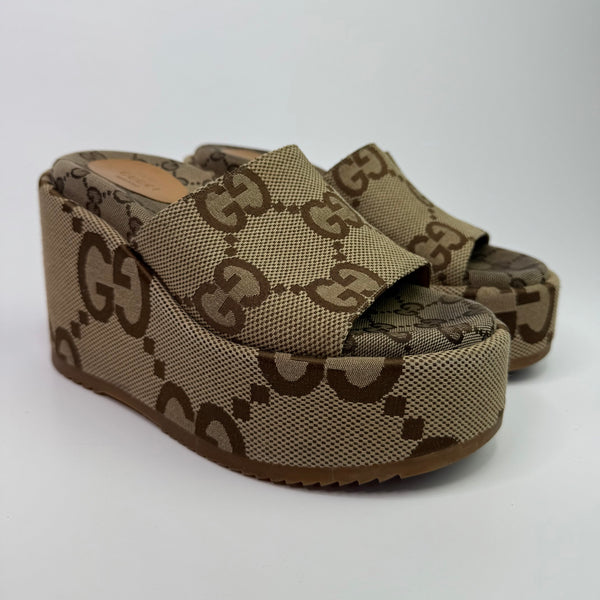 Gucci GG Angelina Platform Slides  (Size 37.5/UK 4.5)