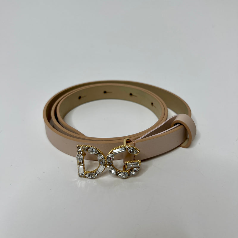 Dolce & Gabbana Crystal Logo Belt