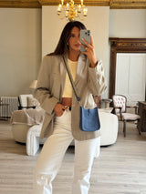 Hermès Evelyne TPM In Blue Tie With PHW