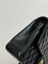 Chanel Medium Classic Double Flap Black Lambskin With GHW
