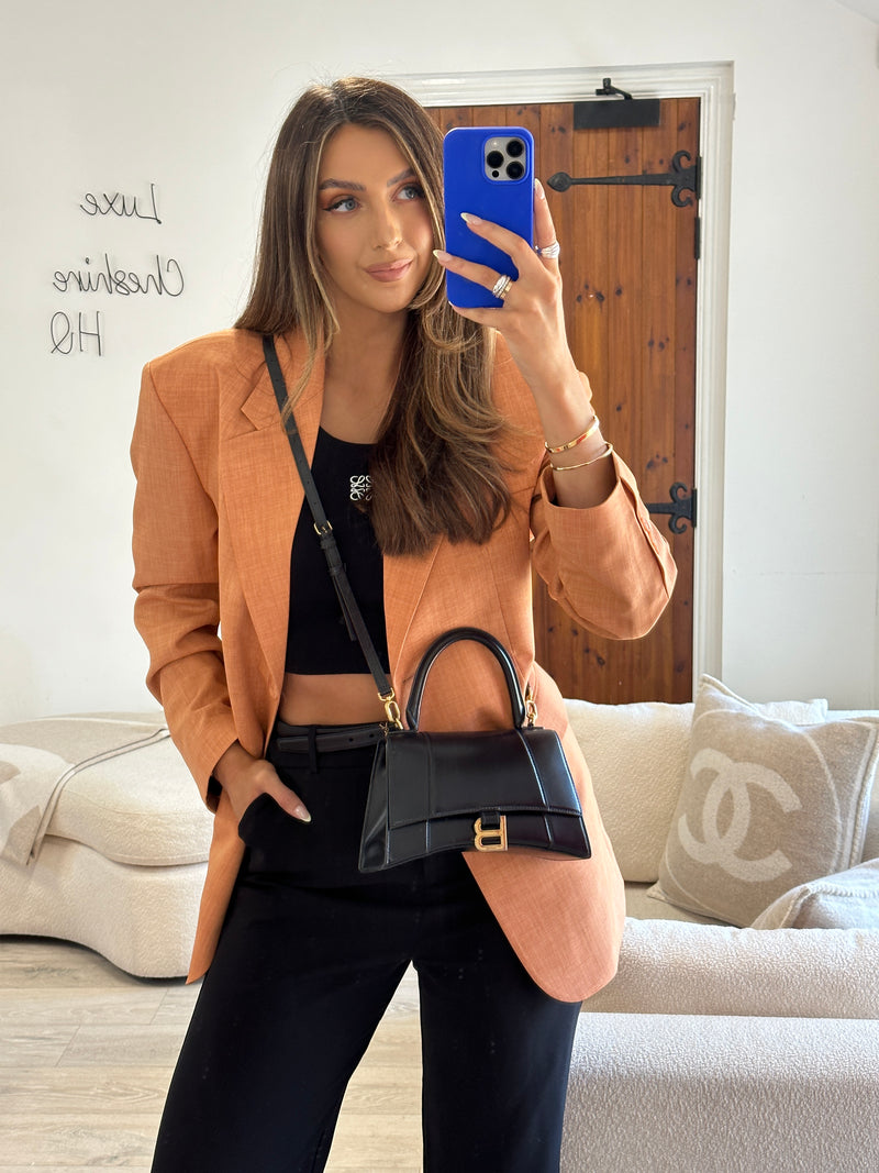 Balenciaga Small Hourglass In Box In Black Bag