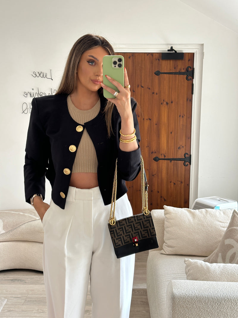 Fendi Kan U FF Shoulder Bag
