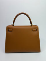 Hermès Kelly 28 Gold Sellier Epsom Leather With GHW
